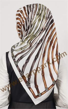 İndirimli İthal İpek Eşarp 13018-4