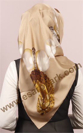 İndirimli İthal İpek Eşarp 1302-16