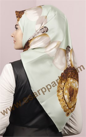 İndirimli İthal İpek Eşarp 1302-17