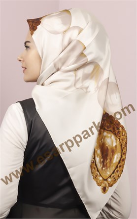 İndirimli İthal İpek Eşarp 1302-18