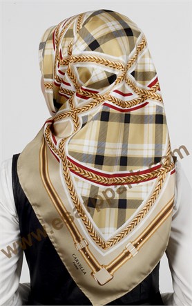 İndirimli İthal İpek Eşarp 13020-27