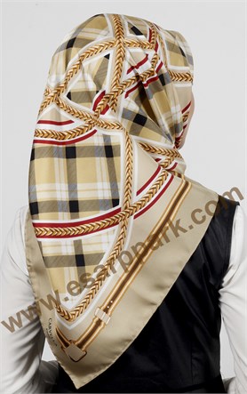 İndirimli İthal İpek Eşarp 13020-27