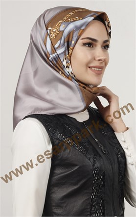İndirimli İthal İpek Eşarp 13020-40