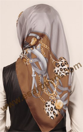 İndirimli İthal İpek Eşarp 13020-40