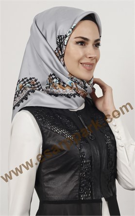 İndirimli İthal İpek Eşarp 1305-3