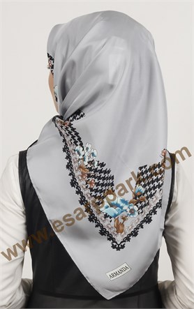 İndirimli İthal İpek Eşarp 1305-3