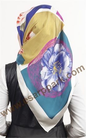 İndirimli İthal İpek Eşarp 1307-1