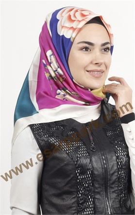 İndirimli İthal İpek Eşarp 1307-1