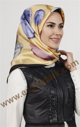 İndirimli İthal İpek Eşarp 1307-3