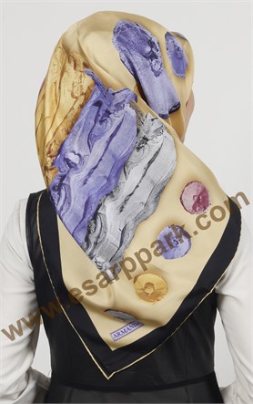 İndirimli İthal İpek Eşarp 1307-3