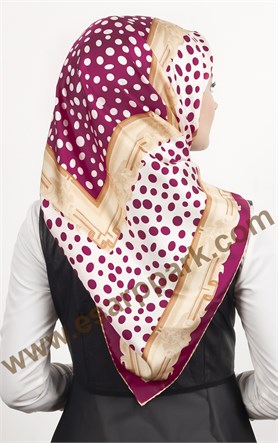 İndirimli İthal İpek Eşarp 1504-6