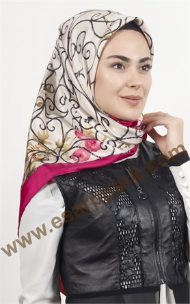 indirimli İthal İpek Eşarp 1566-2