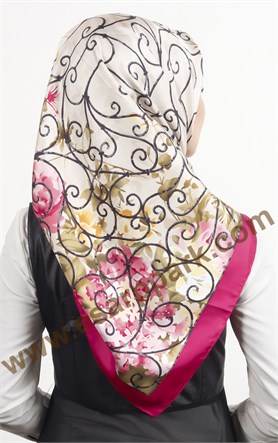 indirimli İthal İpek Eşarp 1566-2