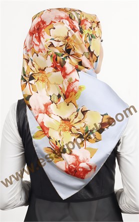 İndirimli İthal İpek Eşarp 1572-2