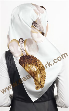 İndirimli İthal İpek Eşarp 1590-10