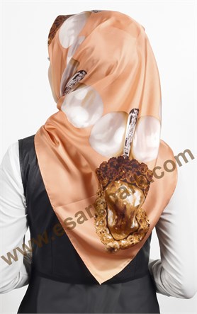 indirimli İthal İpek Eşarp 1590-11