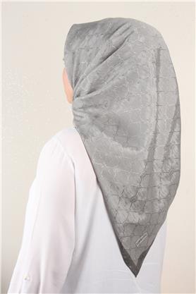 İpeksi Monogram Eşarp 8086-10 Duman
