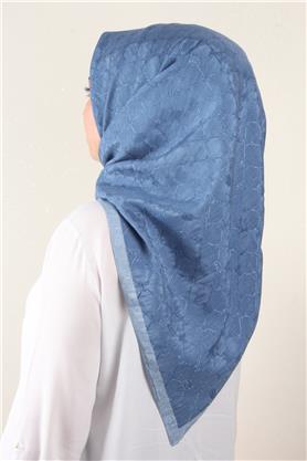 İpeksi Monogram Eşarp 8086-12 Açık Mavi