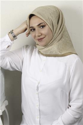 İpeksi Monogram Eşarp 8086-22 Gold
