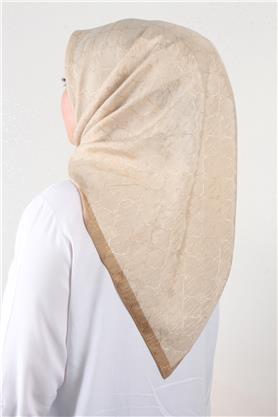 İpeksi Monogram Eşarp 8086-22 Gold