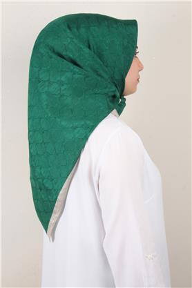 İpeksi Monogram Eşarp 8086-26 Zümrüt