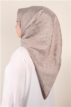 İpeksi Monogram Eşarp 8086-8 Koyu Taş