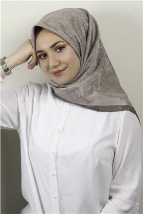 İpeksi Monogram Eşarp 8086-8 Koyu Taş