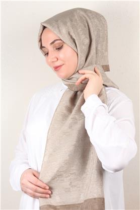 İpeksi Monogram Şal 2753-6 Sütlü Kahve