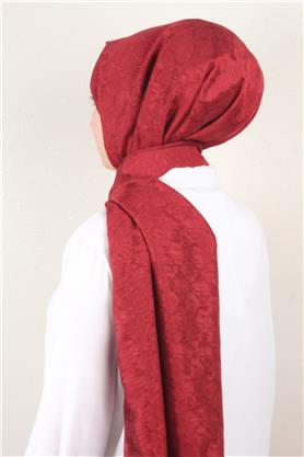 İpeksi Monogram Şal 2753-7 Bordo
