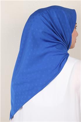 Jakarlı Icon Eşarp 2757-13 Saks Mavisi