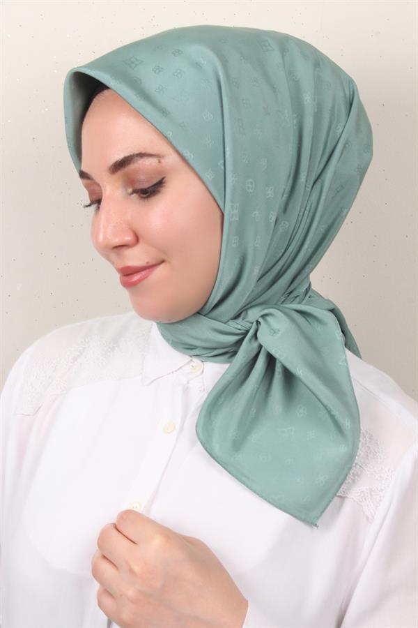 Jakarlı Icon Eşarp 2757-15 Mint Yeşili