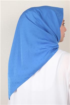 Jakarlı Icon Eşarp 2757-2 Mavi