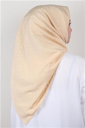 Jakarlı Icon Eşarp 2757-23 Krem