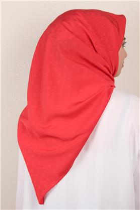 Jakarlı Icon Eşarp 2757-24 Kırmızı