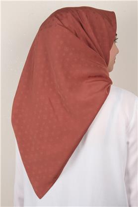 Jakarlı Icon Eşarp 2757-28 Kızıl Toprak