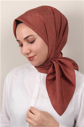 Jakarlı Icon Eşarp 2757-28 Kızıl Toprak