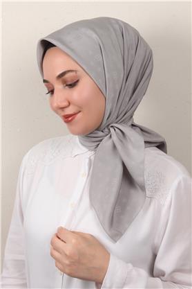 Jakarlı Icon Eşarp 2757-31 Gri