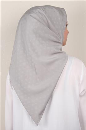 Jakarlı Icon Eşarp 2757-31 Gri