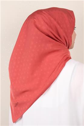 Jakarlı Icon Eşarp 2757-5 Kızıl Toprak