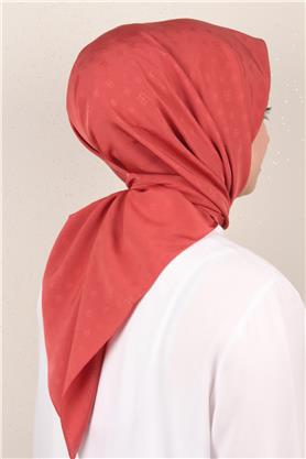 Jakarlı Icon Eşarp 2757-5 Kızıl Toprak