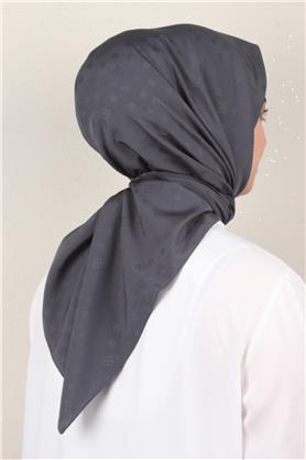 Jakarlı Icon Eşarp 2757-6 Antrasit