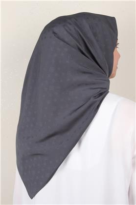 Jakarlı Icon Eşarp 2757-6 Antrasit