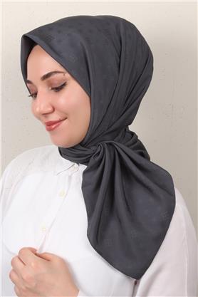 Jakarlı Icon Eşarp 2757-6 Antrasit