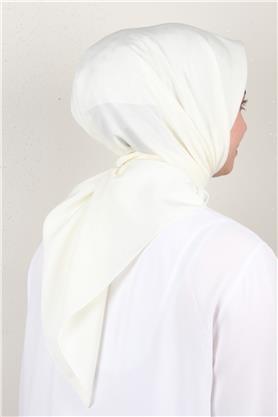 Jakarlı Icon Eşarp 2757-8 Ekru