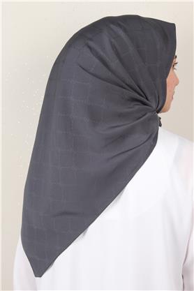 Jakarlı Icon Eşarp 2758-1 Antrasit