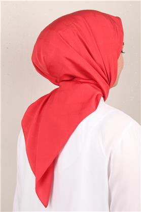 Jakarlı Icon Eşarp 2758-10 Kırmızı