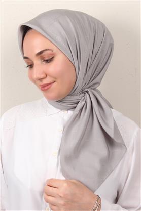 Jakarlı Icon Eşarp 2758-11 Gri