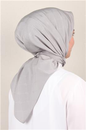 Jakarlı Icon Eşarp 2758-11 Gri