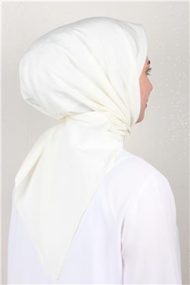 Jakarlı Icon Eşarp 2758-14 Ekru