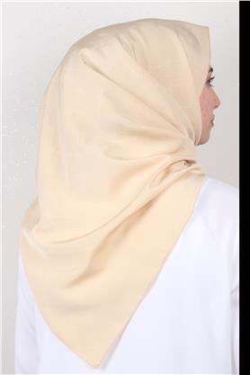 Jakarlı Icon Eşarp 2758-15 Bej